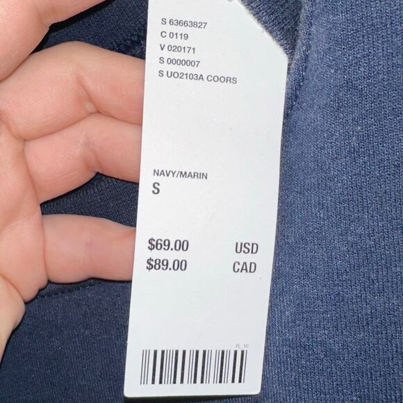 NWT Urban Outfitters Coors Banquet Crew Neck Navy Blue Sweatshirt Size Small - Picture 6 of 11